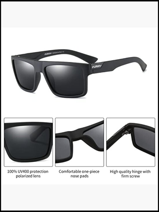 Retro Polarized Square Sunglasses UV400 Protection Driving Fishing main image 6